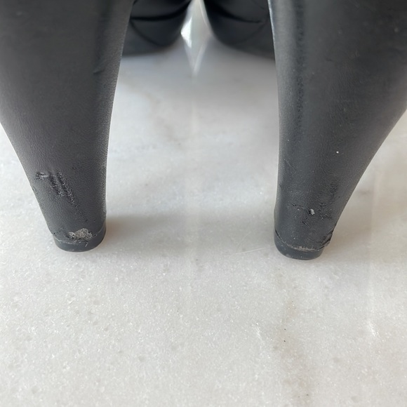 Clarks black leather platform pumps - Picture 6 of 13